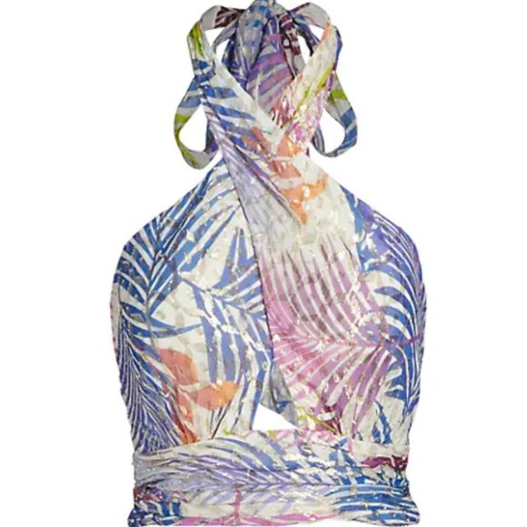 Ramy Brook Tops - NWT Ramy Brook Printed Louisa Halter Top